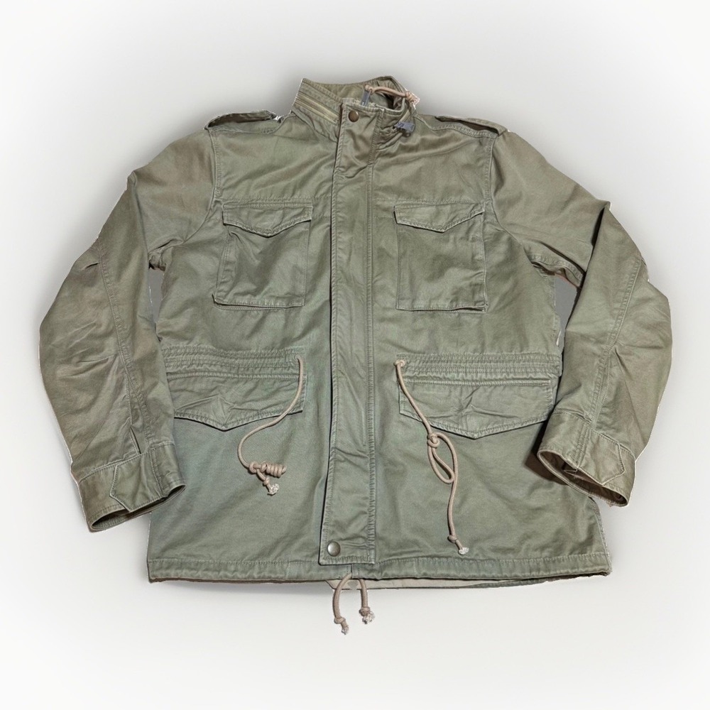 Lucky Brand Field Jacket XL Military Utility Type L-54C Olive Green Cotton Coat